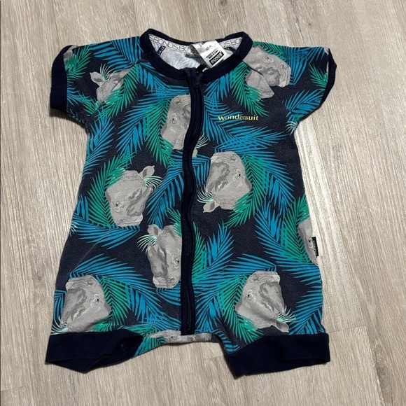 Bonds Blue and Green Wondersuit Baby Romper - Picture 1 of 1